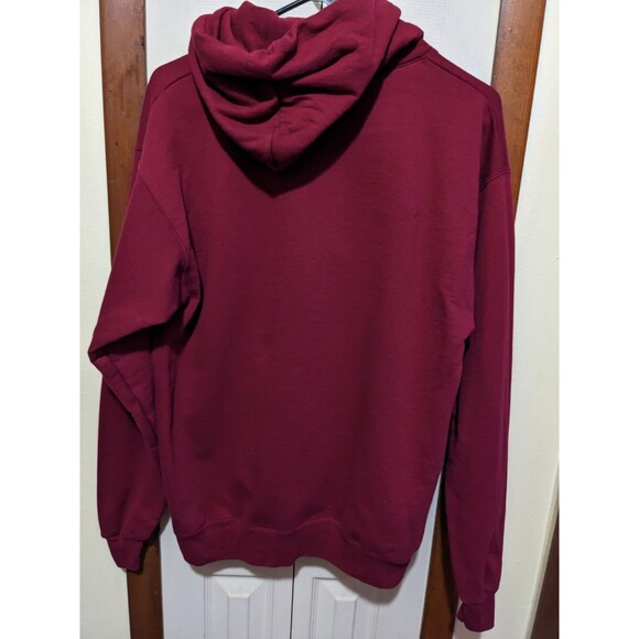 Hanes Ecosmart Woman Red Black Queen Playing Card Hoodie Sweatshirt Size Medium - Picture 8 of 8